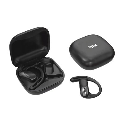 Bix OWS2 Bluetooth 5.4 Stereo Sesli IPX4 Sertifikalı Spor Koşu Fitness Ergonomik Kulak Kancalı Kablosuz Kulaklık Siyah