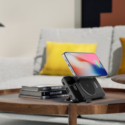 Bix PB102 10000 mAh USB PD QC 4.0 Kablosuz Şarj Powerbank Siyah - 5