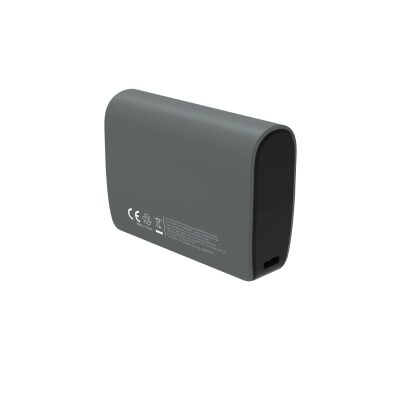 Bix PB106 10000mAh PD20W Type-C USB-A SCP 22.5W Çift Çıkışlı LED Göstergeli Cep Boy Mini Powerbank Gri - 2