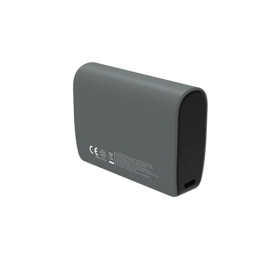 Bix PB106 10000mAh PD20W Type-C USB-A SCP 22.5W Çift Çıkışlı LED Göstergeli Cep Boy Mini Powerbank Gri - 2