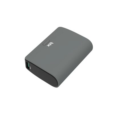 Bix PB106 10000mAh PD20W Type-C USB-A SCP 22.5W Çift Çıkışlı LED Göstergeli Cep Boy Mini Powerbank Gri - 4
