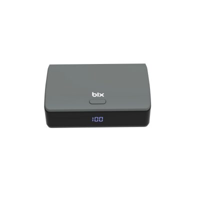 Bix PB106 10000mAh PD20W Type-C USB-A SCP 22.5W Çift Çıkışlı LED Göstergeli Cep Boy Mini Powerbank Gri - 5