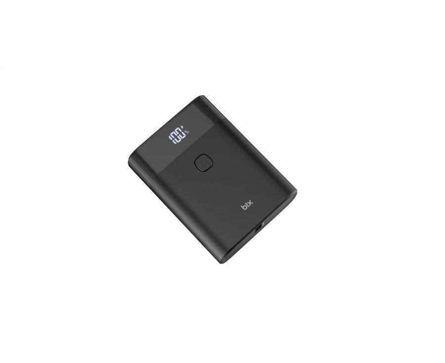 Bix PB20W 10000MAH Type-C ve USB Çift Çıkışlı Dijital Ekranlı Mini Powerbank Siyah - 3