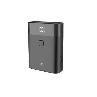 Bix PB20W 10000MAH Type-C ve USB Çift Çıkışlı Dijital Ekranlı Mini Powerbank Siyah
