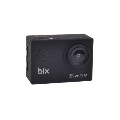 Bix Pulse2 4K 30FPS 20MP Wi-Fi Aksiyon Kamerası 30 Metre Su Geçirmez Kılıflı Bisiklet Motosiklet Vlog Kamerası Siyah - 2