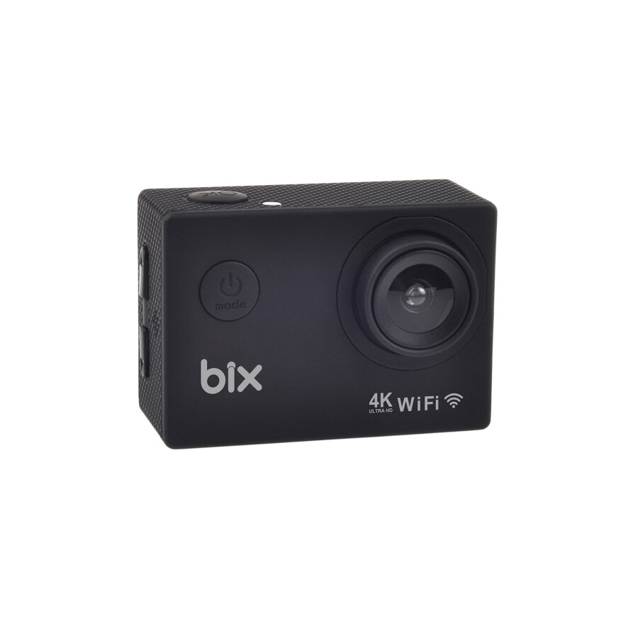 Bix Pulse2 4K 30FPS 20MP Wi-Fi Aksiyon Kamerası 30 Metre Su Geçirmez Kılıflı Bisiklet Motosiklet Vlog Kamerası Siyah - 2