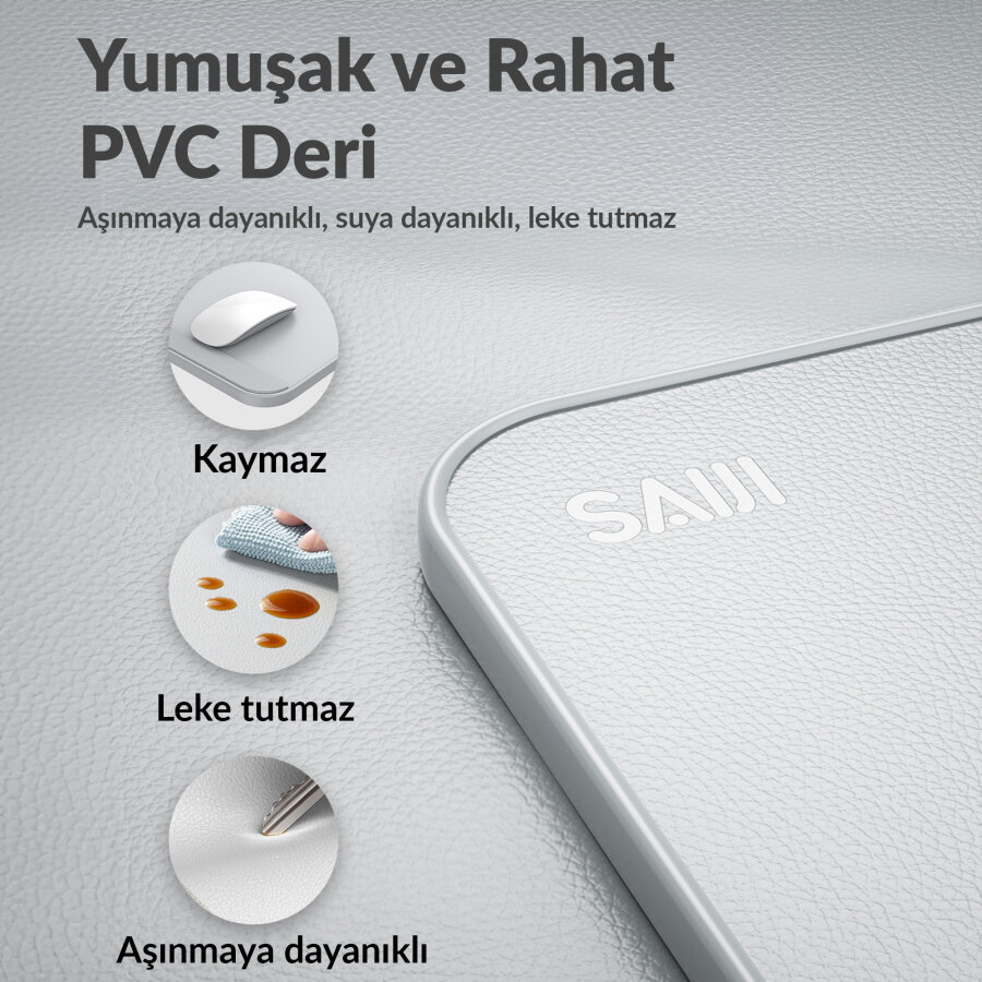 Bix Saiji AL30 Ayarlanabilir Laptop Standı Ergonomik Tasarım 17 İnç Uyumlu Taşınabilir Masa Gri - 6