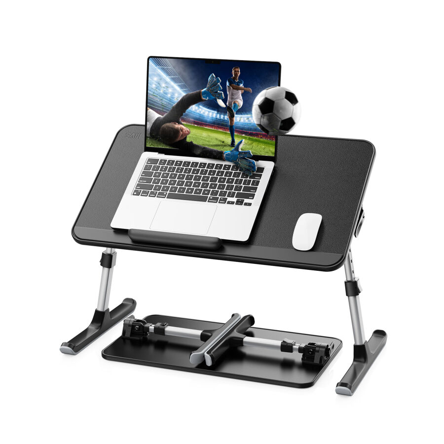Bix Saiji AL30 Ayarlanabilir Laptop Standı Ergonomik Tasarım 17 İnç Uyumlu Taşınabilir Masa Siyah - 1