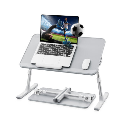 Bix Saiji AL33 Yükseklik ve Açı Ayarlı Laptop Standı Ergonomik ve Katlanabilir Çalışma Masası Gri - 1