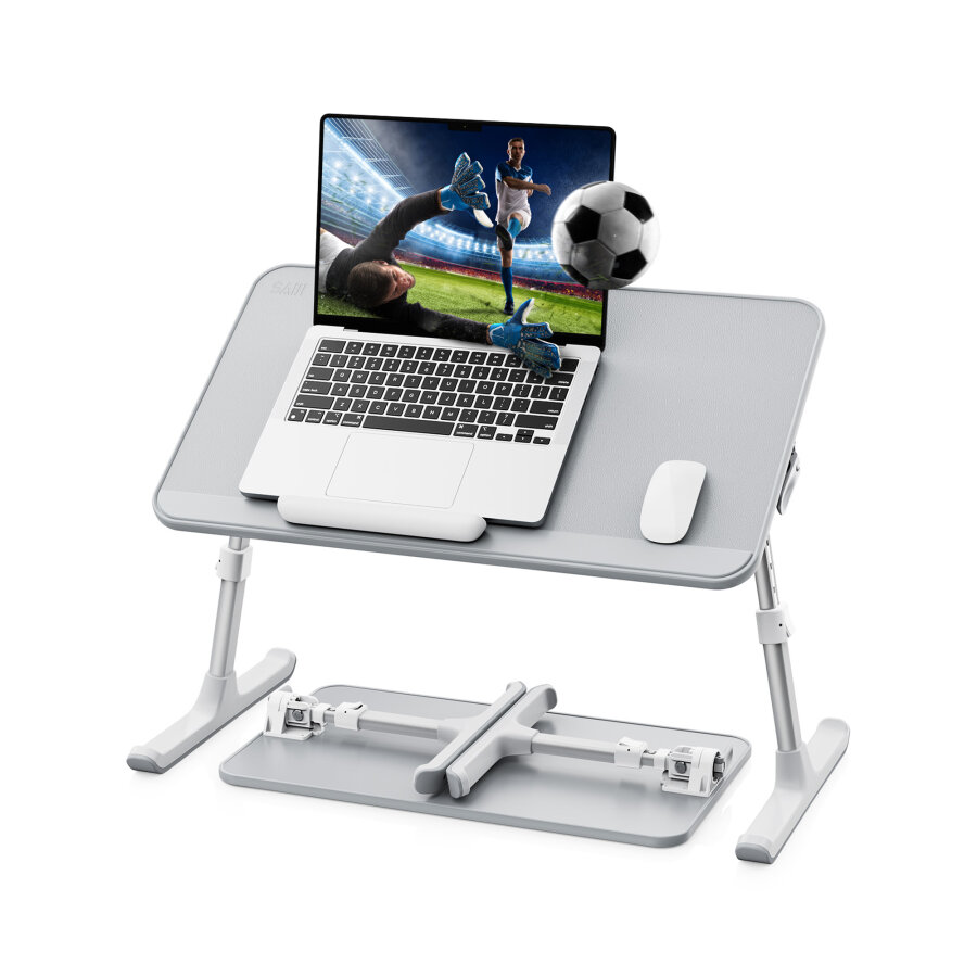 Bix Saiji AL33 Yükseklik ve Açı Ayarlı Laptop Standı Ergonomik ve Katlanabilir Çalışma Masası Gri - 1