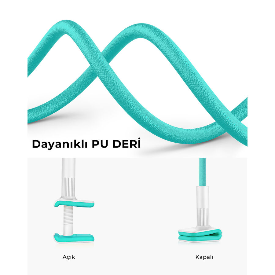 Bix Saiji Datura 2 120 CM Akrobat Flexible Ayarlanabilir Telefon Tablet Tutucu Yeşil - 2