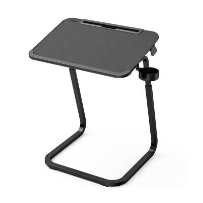 Bix Saiji F2 Tablet Yuvası Bardak Tutucu ve TV Yatak Tepsisi Özellikli Çalışma Masası Siyah 