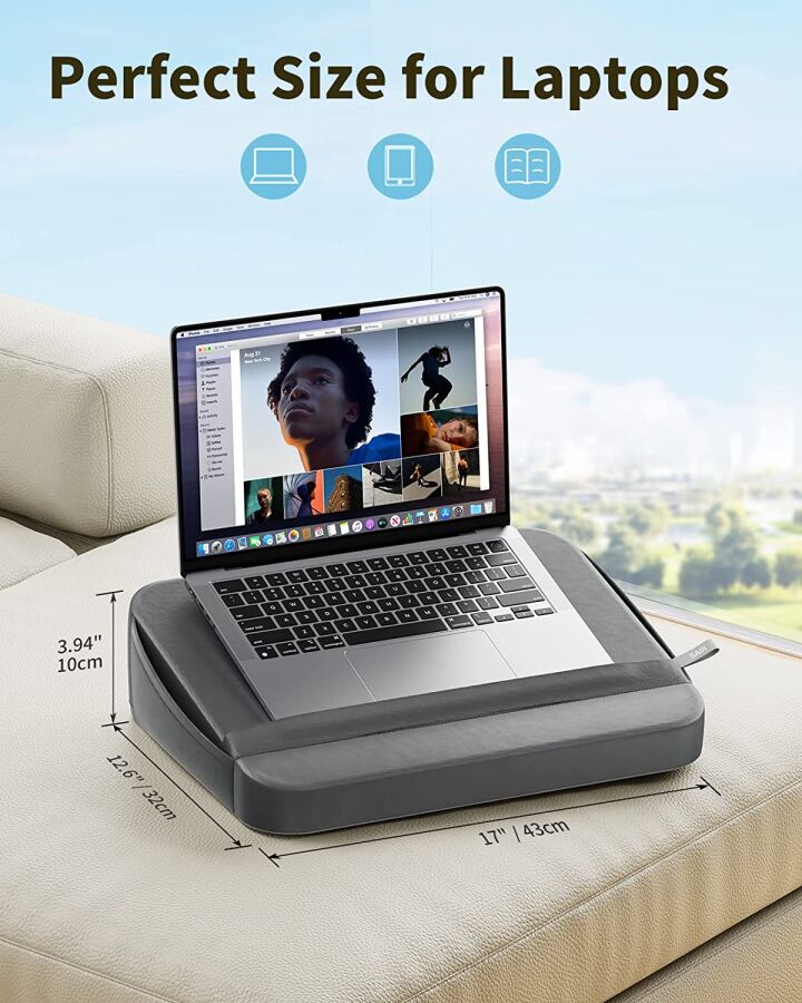 Bix Saiji GX1 Taşınabilir Laptop Notebook Minderi Gri - 6