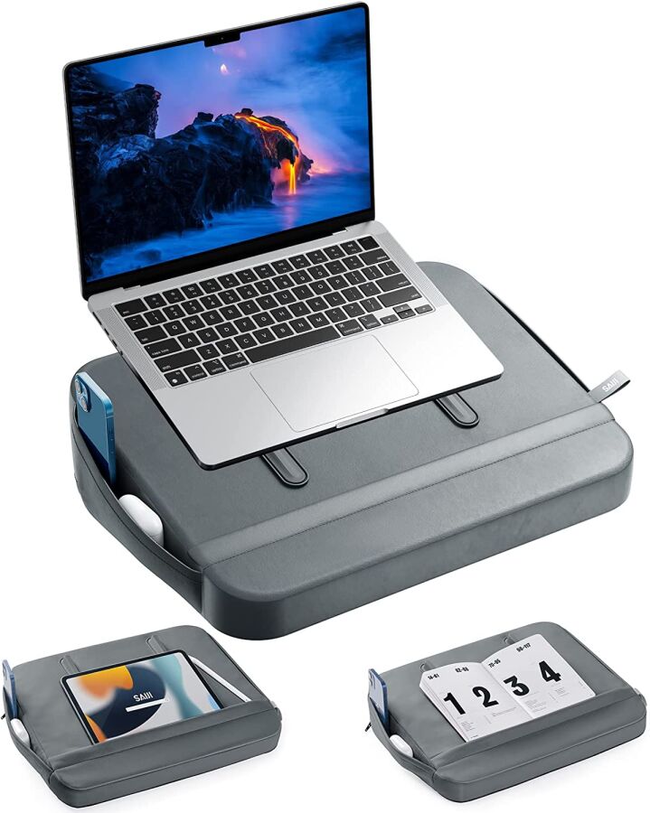 Bix Saiji GX1 Taşınabilir Laptop Notebook Minderi Gri - 7