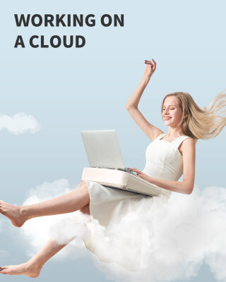 Bix Saiji GX1L Taşınabilir Laptop Notebook Minderi Bej - 2