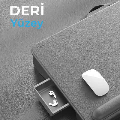 Bix Saiji GX3 Taşınabilir Laptop Standı 17 İnç Laptop Telefon Uyumlu Katlanabilir Hafif Ergonomik Tasarım Gri - 6