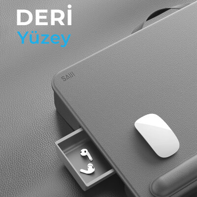 Bix Saiji GX3 Taşınabilir Laptop Standı 17 İnç Laptop Telefon Uyumlu Katlanabilir Hafif Ergonomik Tasarım Gri - 6