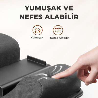 Bix Saiji GX3 Taşınabilir Laptop Standı 17 İnç Laptop Telefon Uyumlu Katlanabilir Hafif Ergonomik Tasarım Siyah - 4