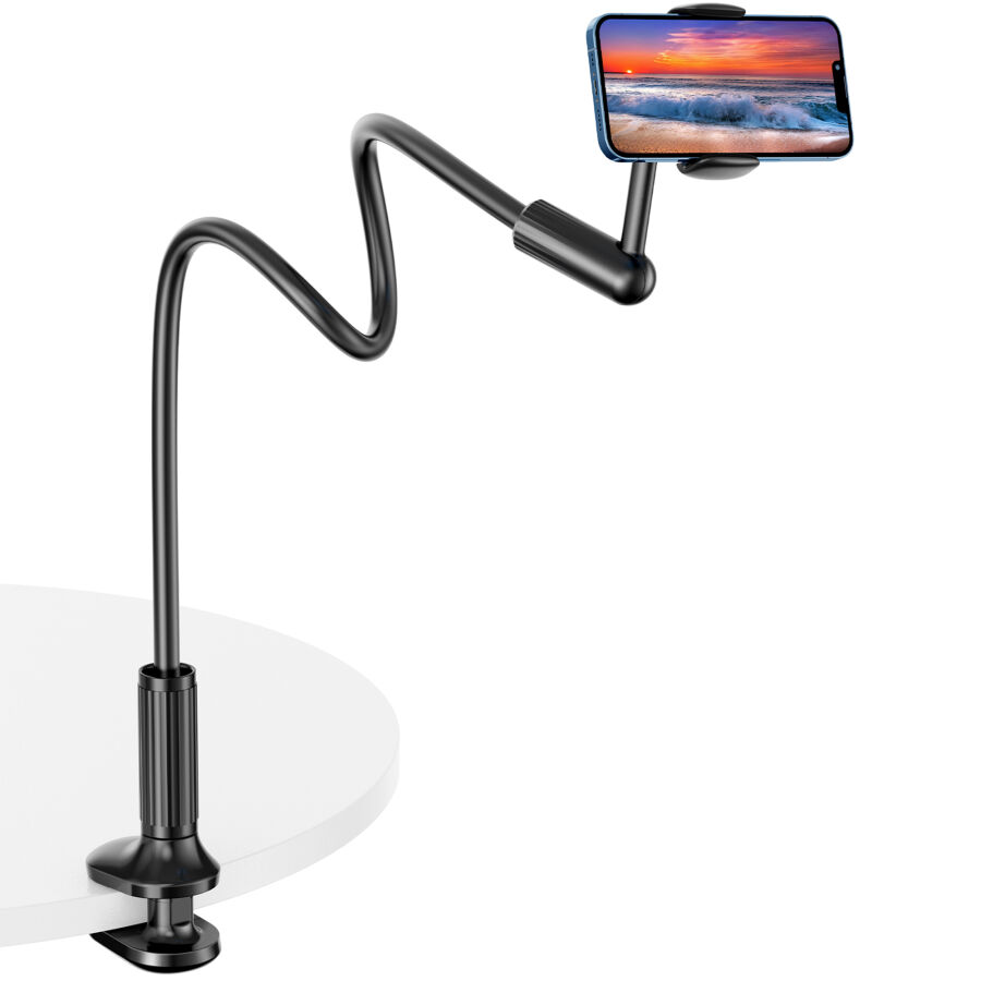 Bix Saiji IVY 4 Telefon Tutucu Yatak ve Masa İçin 360° Dönebilir Ayarlanabilir Telefon Standı - 1