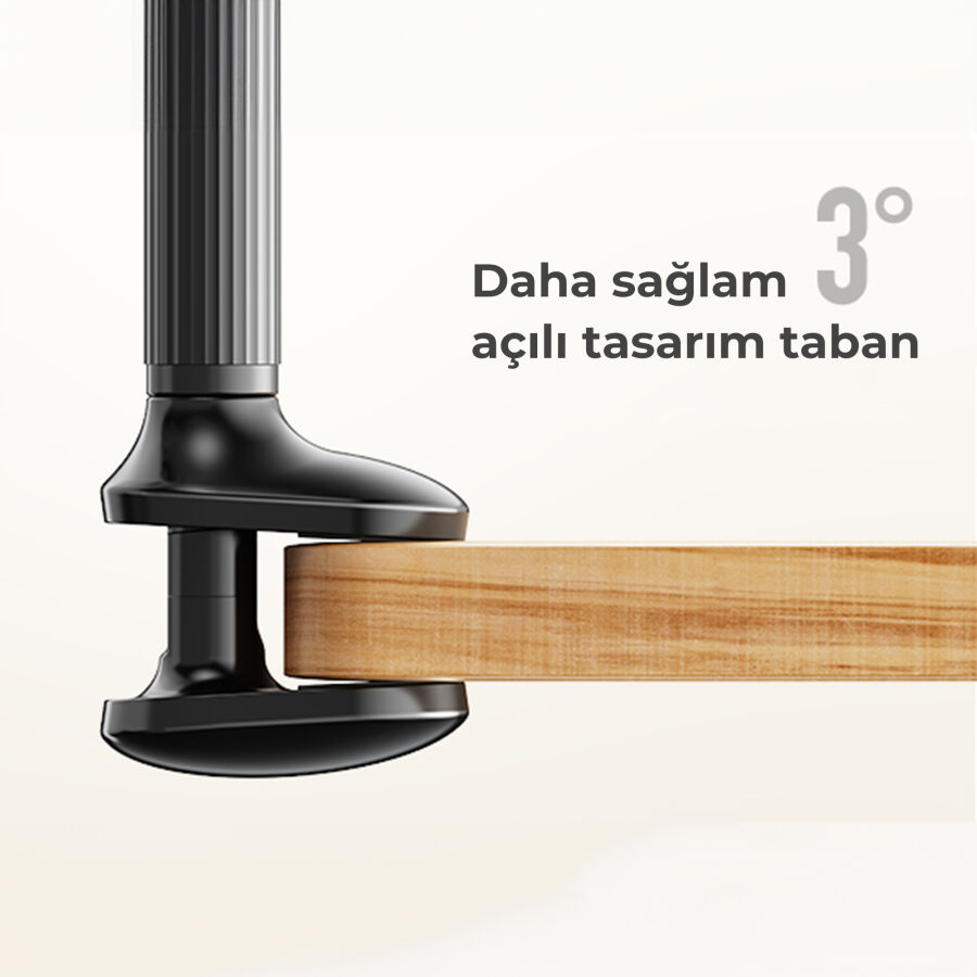 Bix Saiji IVY 4 Telefon Tutucu Yatak ve Masa İçin 360° Dönebilir Ayarlanabilir Telefon Standı - 5