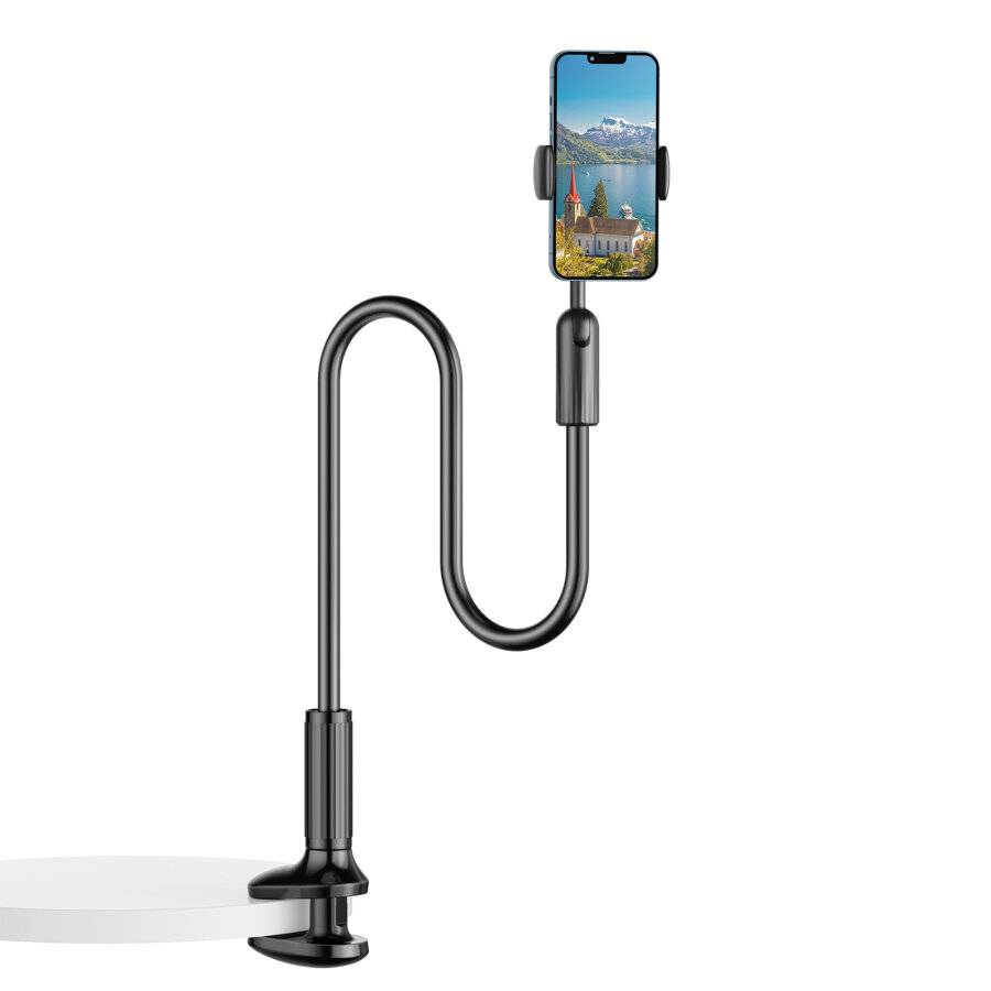 Bix Saiji IVY 4 Telefon Tutucu Yatak ve Masa İçin 360° Dönebilir Ayarlanabilir Telefon Standı - 3