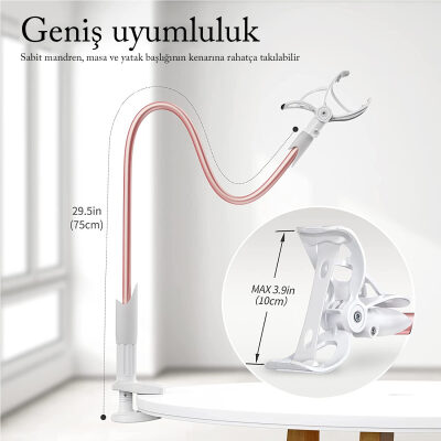 Bix Saiji IVY Akrobat Esnek Telefon Tutucu Pembe - 4