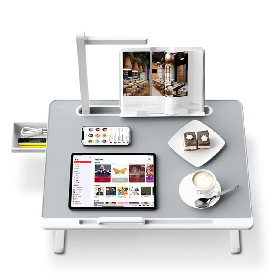 Bix Saiji K8 Ultimate Çok Fonksiyonlu Ayarlı LED Işıklı Çalışma Masası Gri - 1