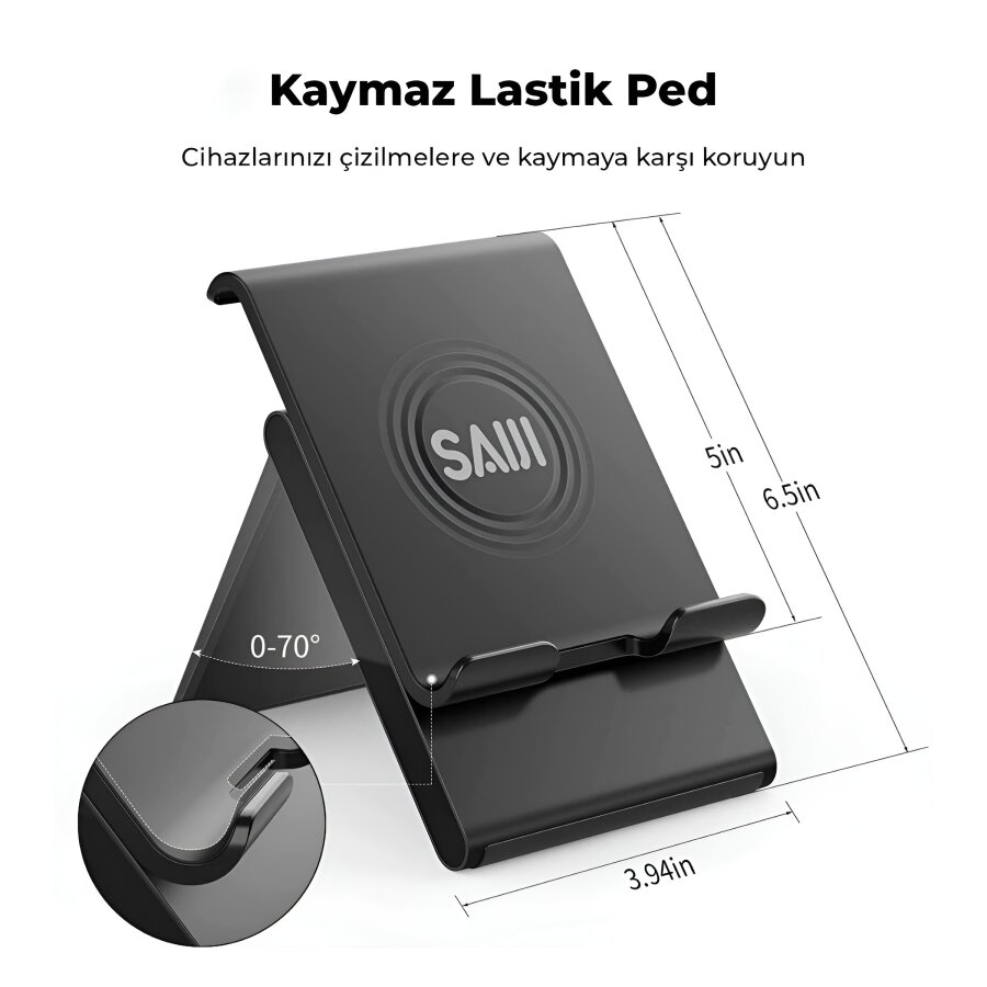 Bix Saiji S0 Plus Ayarlanabilir Telefon Tutucu Tablet Standı - 3