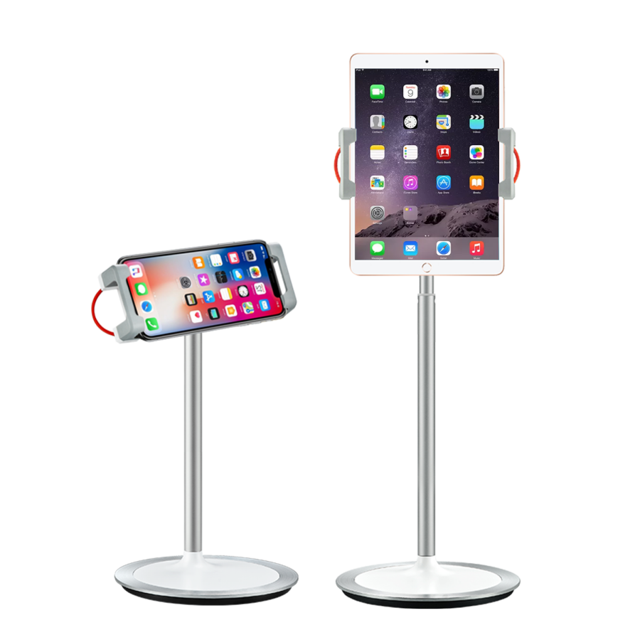 Bix Saiji S3E 360° Ayarlanabilir Tablet ve Telefon Tutucu Stand Gümüş - 5