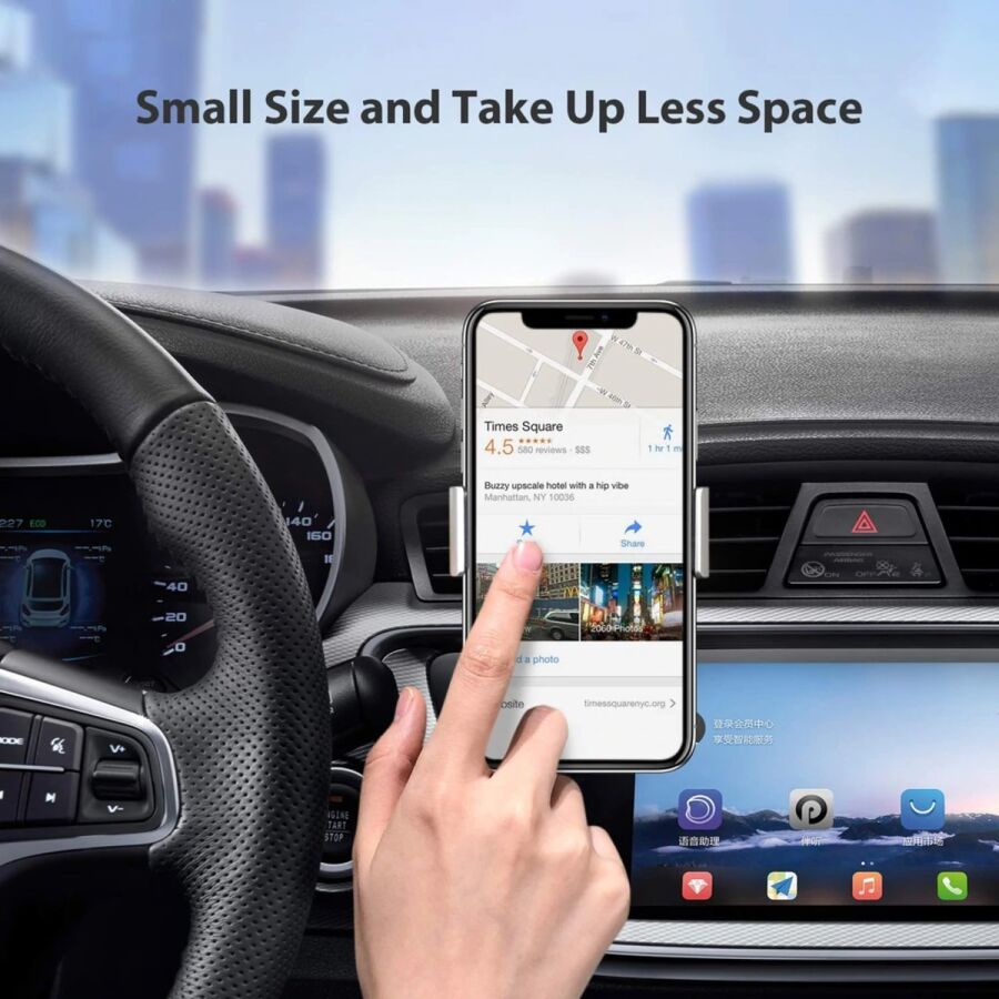 Bix Saiji T2 Araç İçi Havalandırma Telefon Tutucu Siyah - 4