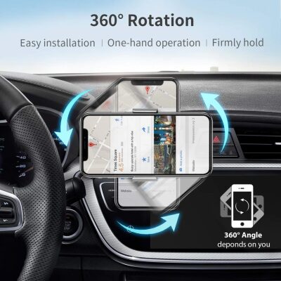 Bix Saiji T2 Araç İçi Havalandırma Telefon Tutucu Siyah - 3