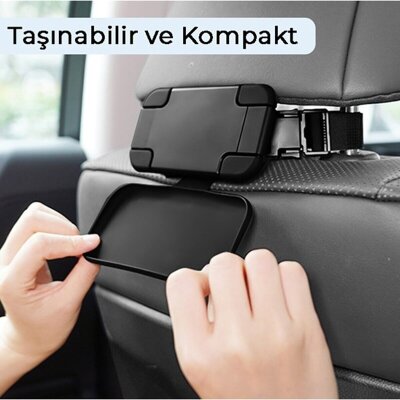 Bix Saiji T55 Araç İçi Koltuk Başlığı Telefon Tablet Tutucu - 4