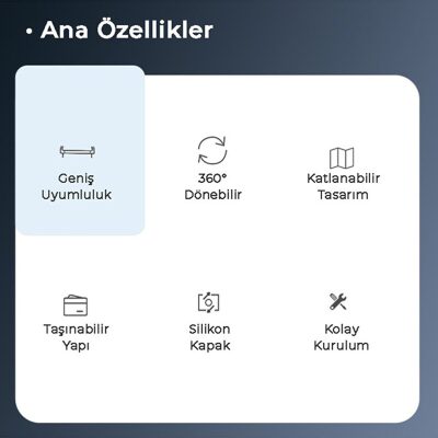 Bix Saiji T55 Araç İçi Koltuk Başlığı Telefon Tablet Tutucu - 2