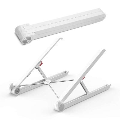 Bix Saiji X1 Alüminyum Notebook Laptop Standı Beyaz - 3