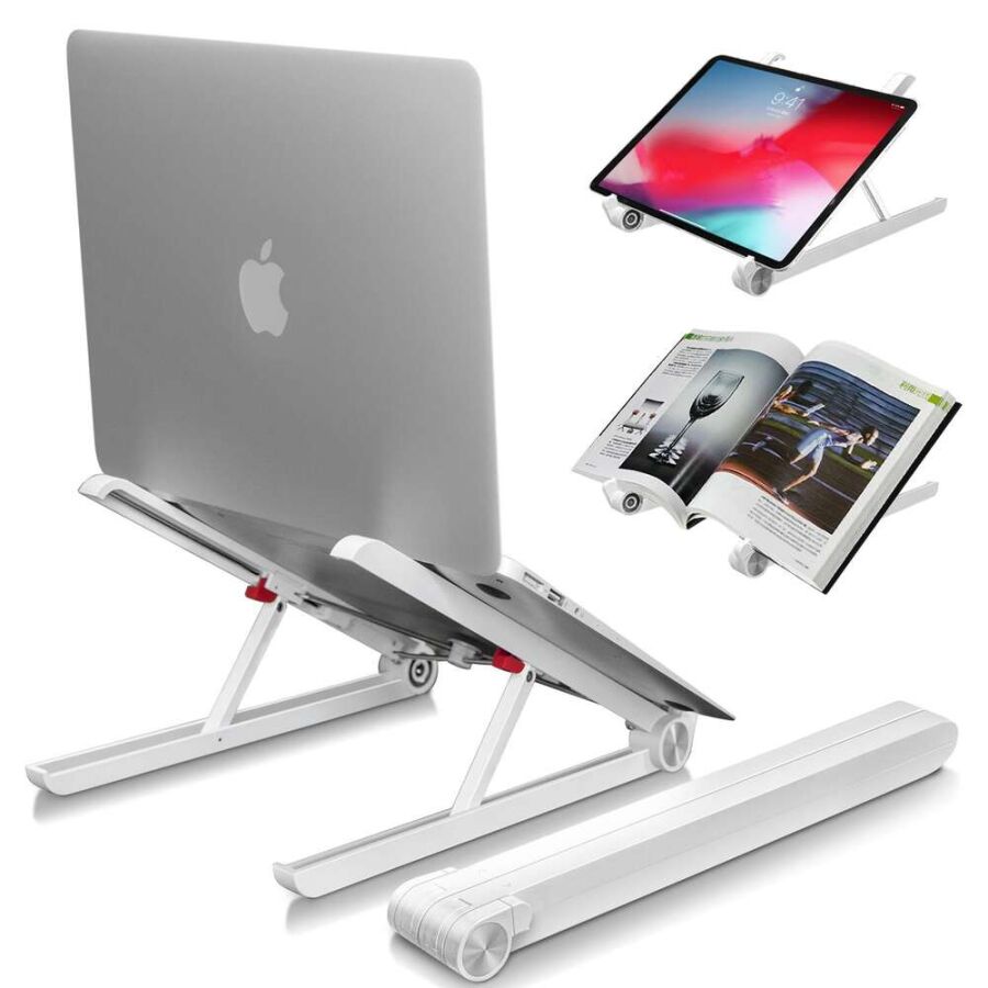 Bix Saiji X1 Alüminyum Notebook Laptop Standı Beyaz - 5