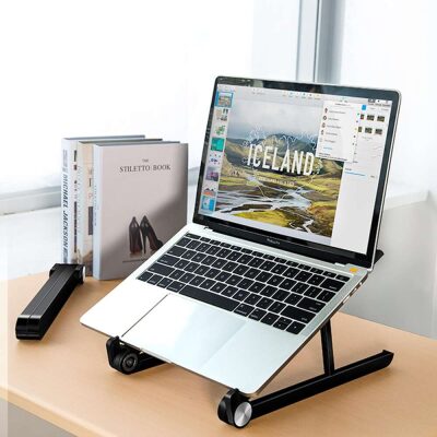 Bix Saiji X1 Alüminyum Notebook Laptop Standı Siyah - 4