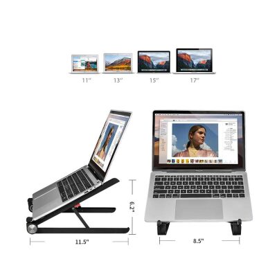 Bix Saiji X1 Alüminyum Notebook Laptop Standı Siyah - 5