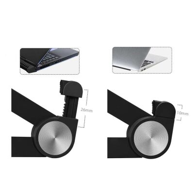 Bix Saiji X1 Alüminyum Notebook Laptop Standı Siyah - 7