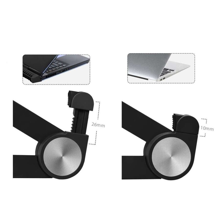 Bix Saiji X1 Alüminyum Notebook Laptop Standı Siyah - 7