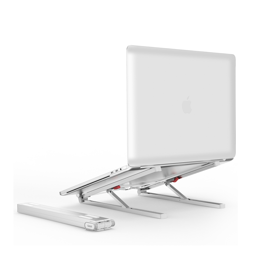 Bix Saiji X2 Taşıma Çantalı Alüminyum Notebook Laptop Standı Gümüş - 3