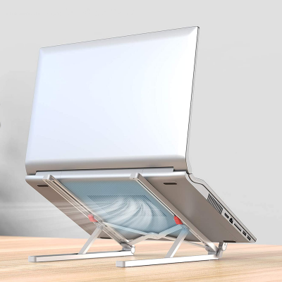 Bix Saiji X2 Taşıma Çantalı Alüminyum Notebook Laptop Standı Gümüş - 4