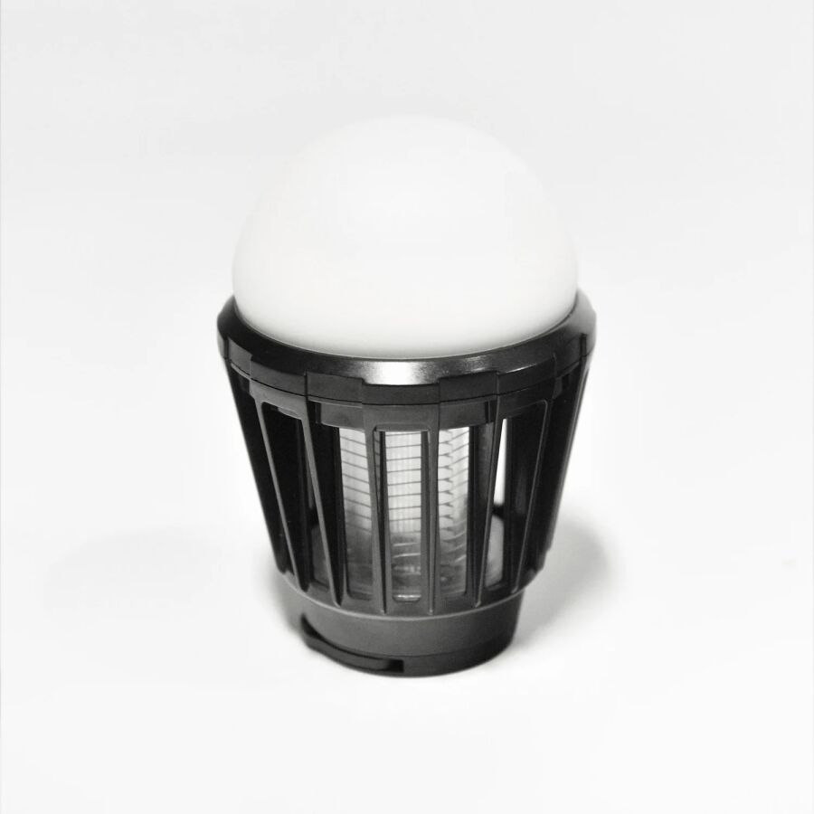 Bix Şarjlı Sivrisinek Kovucu Kamp Lambası UV LED Böcek Tuzağı 3 Kademeli Fener IPX6 Su Geçirmez Böcek Kovucu Siyah - 2