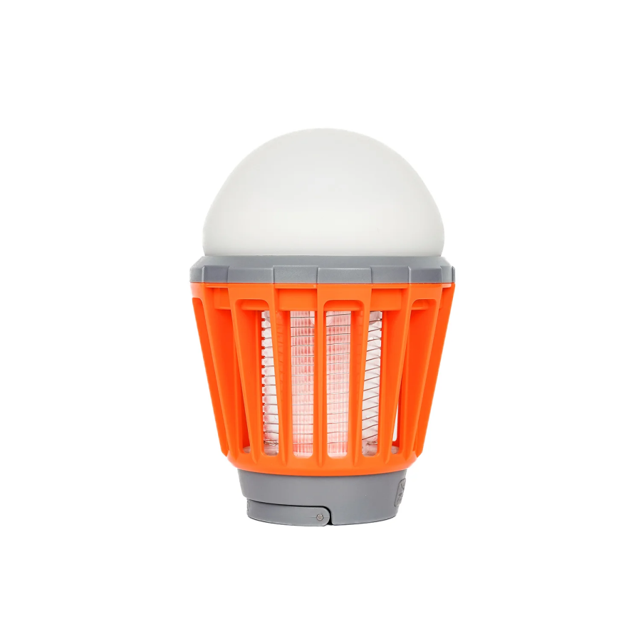 Bix Şarjlı Sivrisinek Kovucu Kamp Lambası UV LED Böcek Tuzağı 3 Kademeli Fener IPX6 Su Geçirmez Böcek Kovucu Turuncu - 1