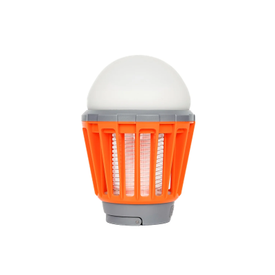 Bix Şarjlı Sivrisinek Kovucu Kamp Lambası UV LED Böcek Tuzağı 3 Kademeli Fener IPX6 Su Geçirmez Böcek Kovucu Turuncu