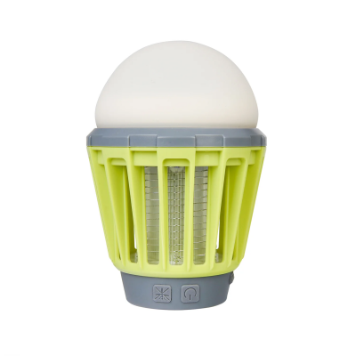 Bix Şarjlı Sivrisinek Kovucu Kamp Lambası UV LED Böcek Tuzağı 3 Kademeli Fener IPX6 Su Geçirmez Böcek Kovucu Yeşil