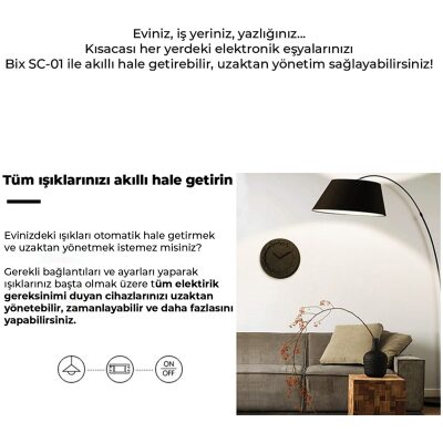 Bix SC-01 Uzaktan Kontrol ve Zaman Ayarlı Akıllı Priz - 5
