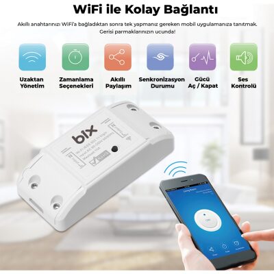 Bix SC-01 Uzaktan Kontrol ve Zaman Ayarlı Akıllı Priz - 4