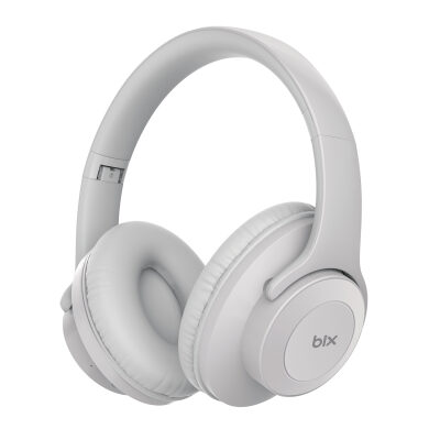 Bix Soundcraft BH2 Katlanabilir Hoparlör Özellikli EQ Mod Kablosuz Bluetooth 5.3 Kulaküstü Kulaklık Buz Gri