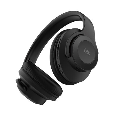 Bix Soundcraft BH2 Katlanabilir Hoparlör Özellikli EQ Mod Kablosuz Bluetooth 5.3 Kulaküstü Kulaklık Siyah - 2