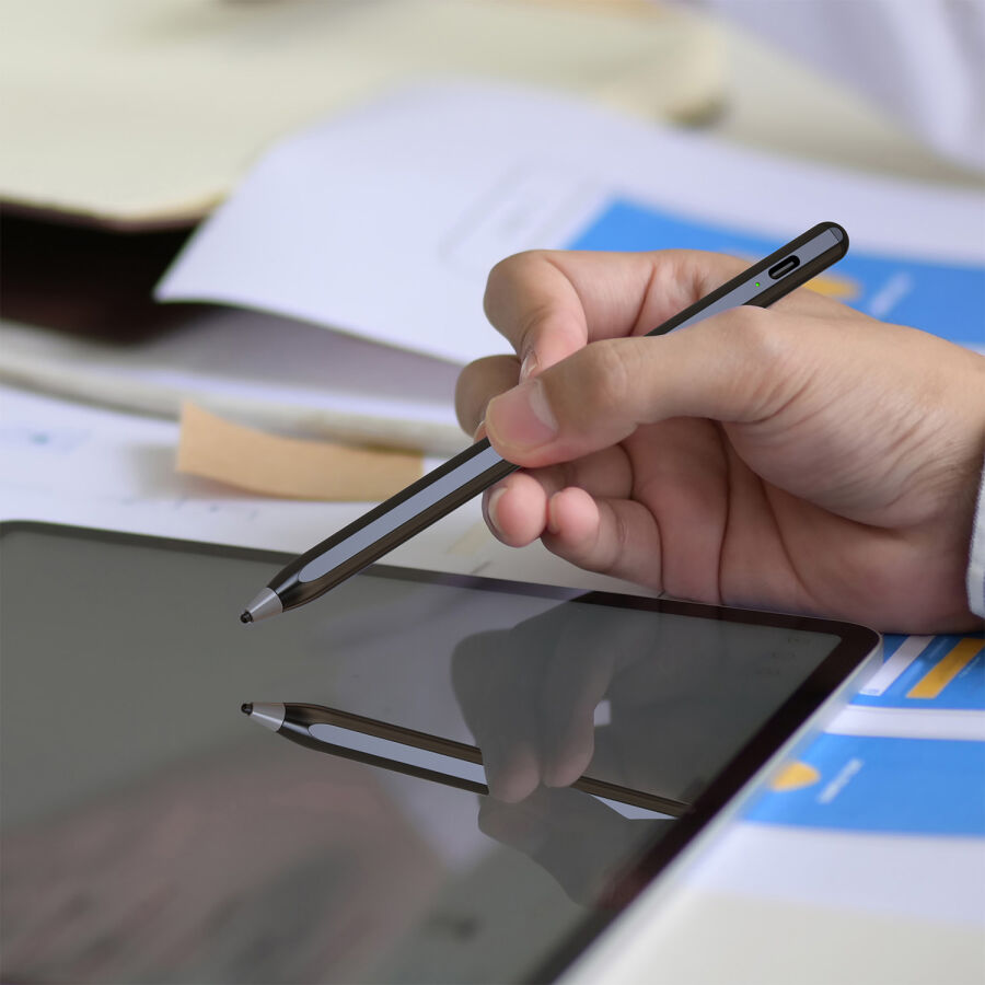 Bix SP02B Universal Android ve iPad Tablet Uyumlu Dokunmatik Bluetooth Stylus Yazı ve Çizim Kalemi Siyah - 7